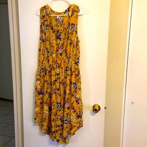 Yellow floral dress